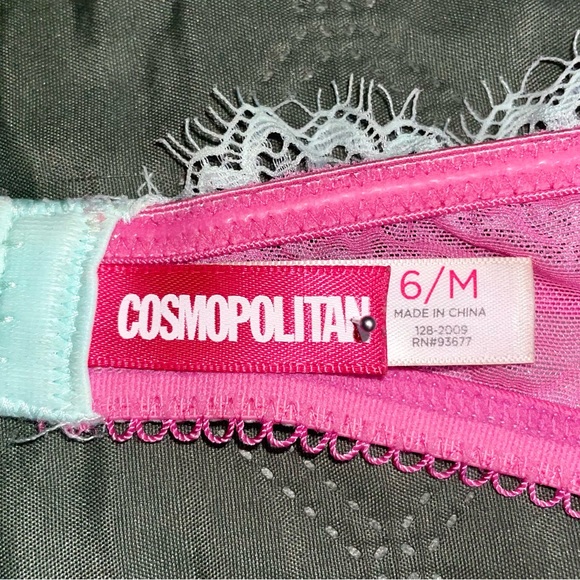 CANDIE'S Mint Lace Cheeky Panty, sz L, with matching Strapless Bandeau Bra, NWT - Picture 13 of 13